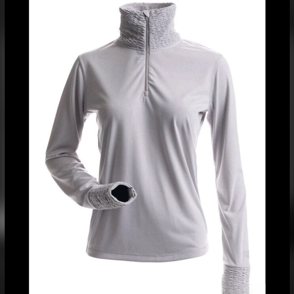 NILS Ski Apparel Women's Hollister Top 1/4 Zip Baselayer Sz L